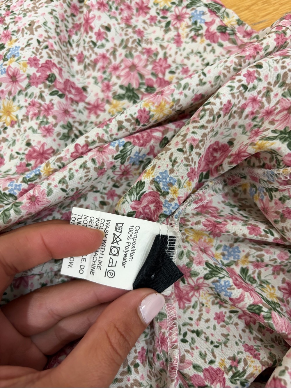 Floral Maxi Skirt in Pink and Cream - Picture 4 of 5